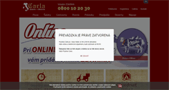 Desktop Screenshot of pizzacarla.sk